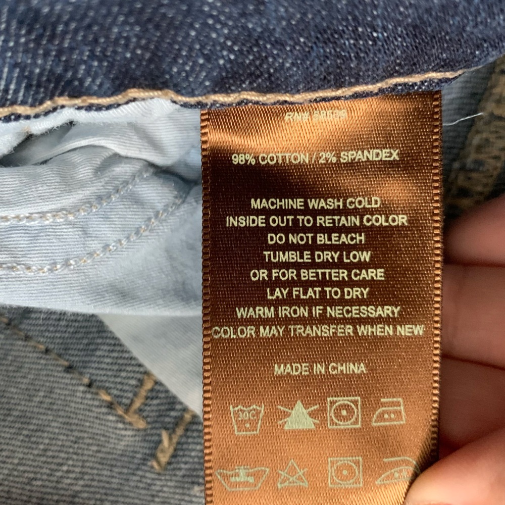 Kut from the Kloth Cropped Capri Mid Rise Flap Pocket Denim Jeans 12 - Picture 9 of 9